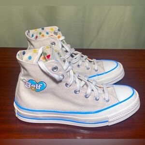 Converse By You X Golf Wang Chuck 70 Hi Top Beige Tyler The Creator W 7/ Mens 5